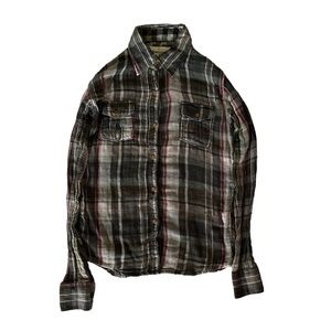 Grey Plaid Flannel